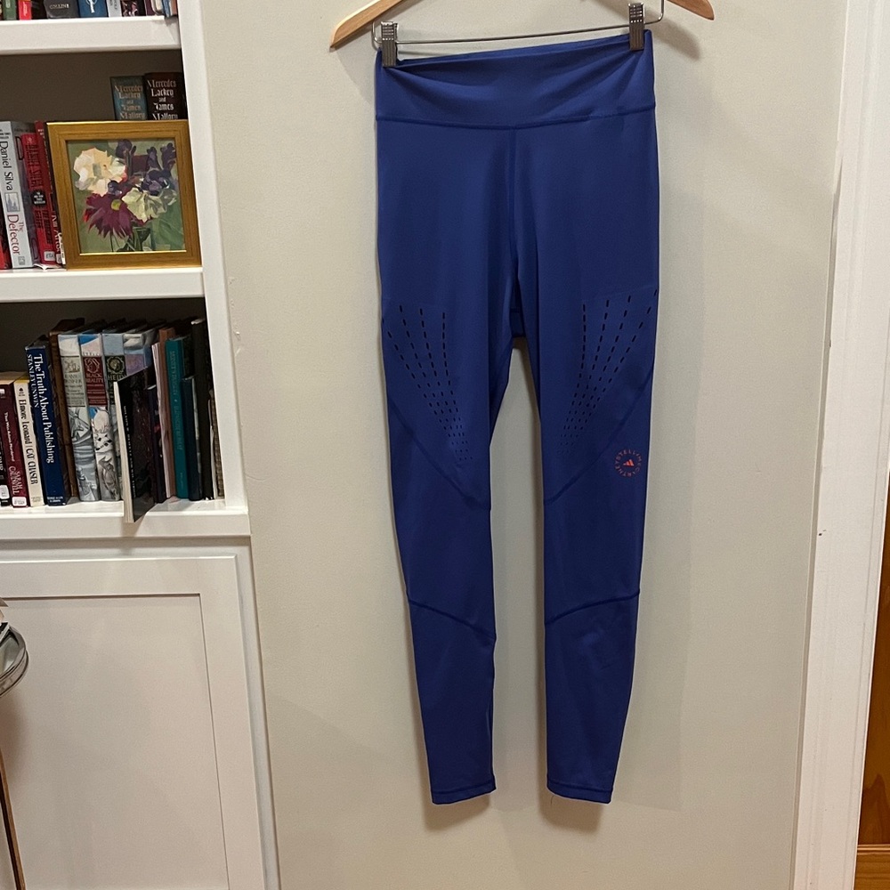 Adidas by Stella McCartney Navy Leggings with Pink Logo